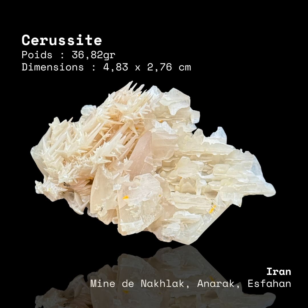 Cérussite et Wulfénite - Mine de Nakhlak #99