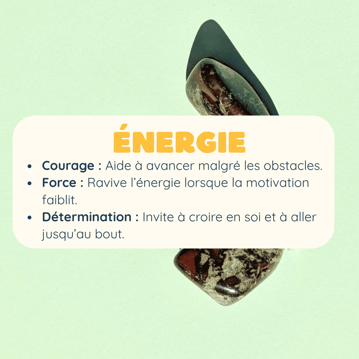 Pendentif en Jaspe Sang de Dragon - Force et Protection