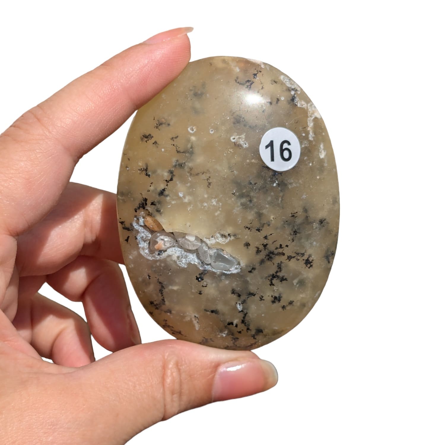 Galet Agate Dendritique – Stabilité et Harmonie