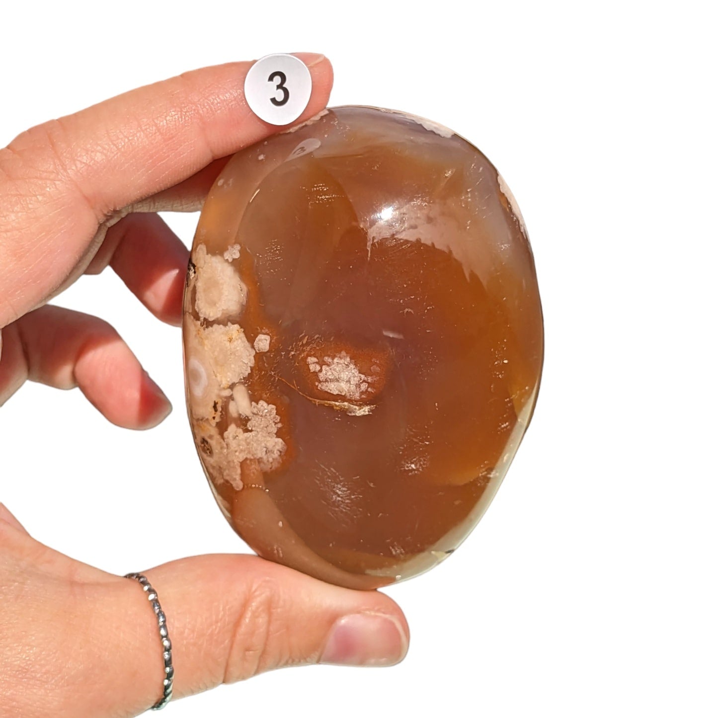 Galet Agate Fleur de Cerisier – Harmonie et Apaisement
