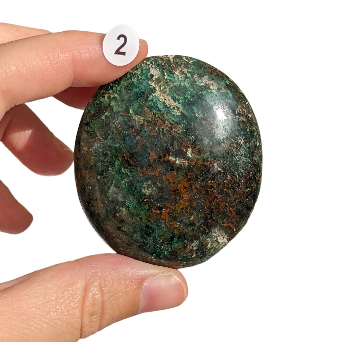 Galet Chrysocolle – Communication et Sérénité