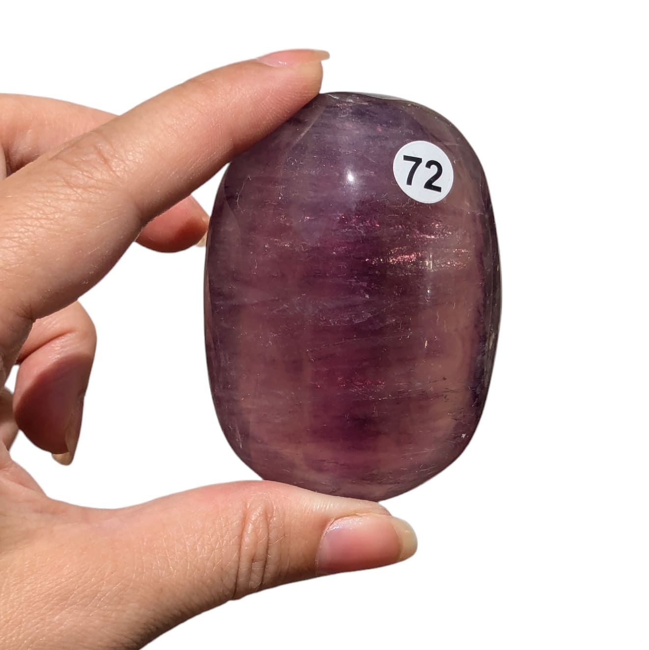 galet pierre fluorite violette