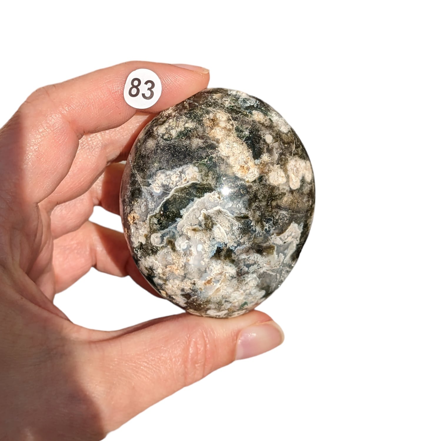 pierre jaspe orbiculaire galet