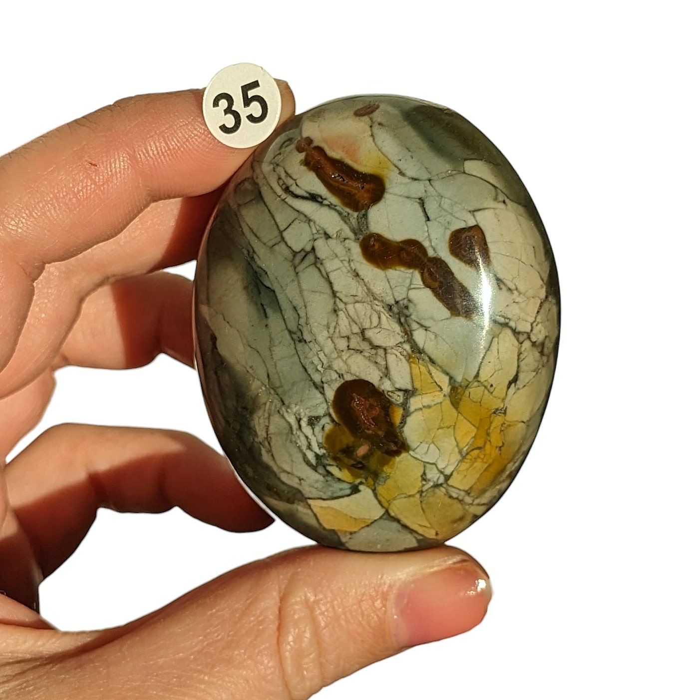 Galet Jaspe Polychrome – Énergie et Ancrage