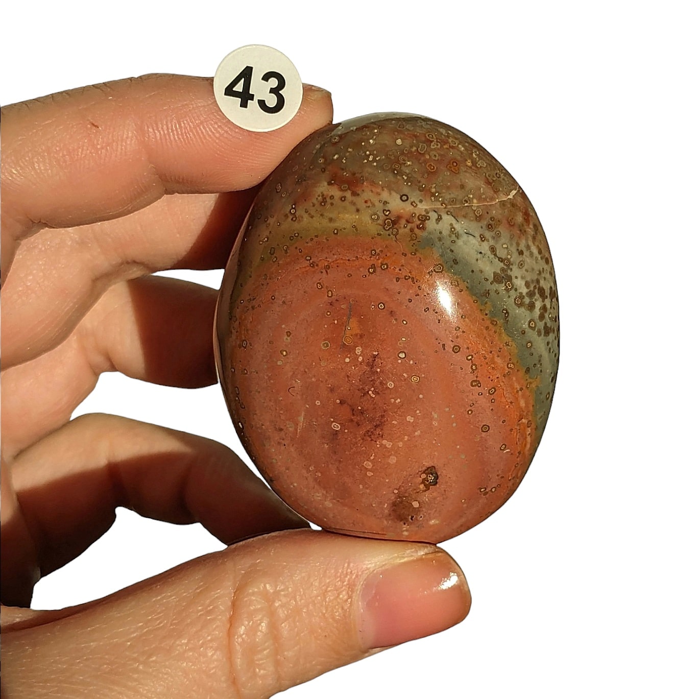 galet jaspe polychrome