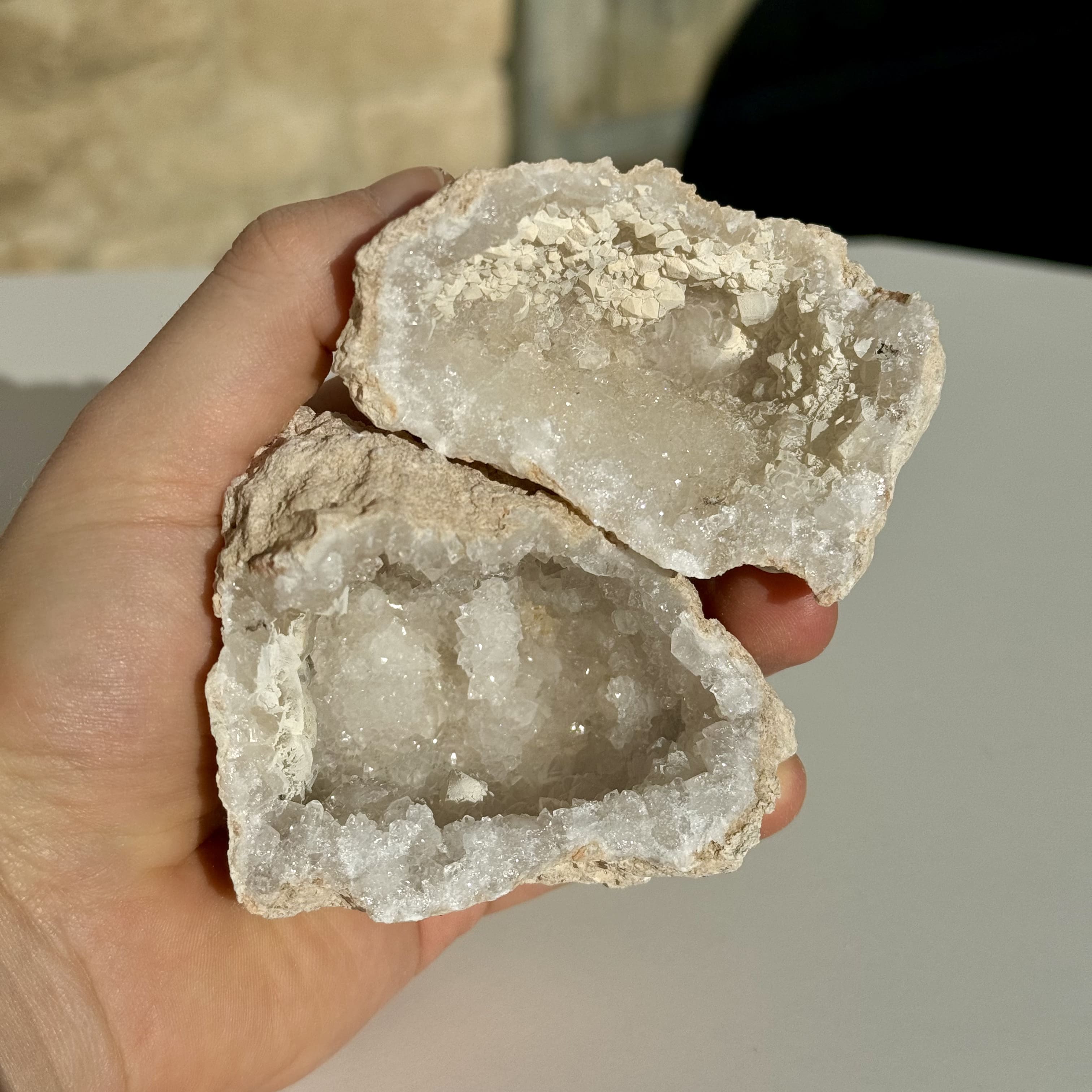 Géode de cristal de roche N°227