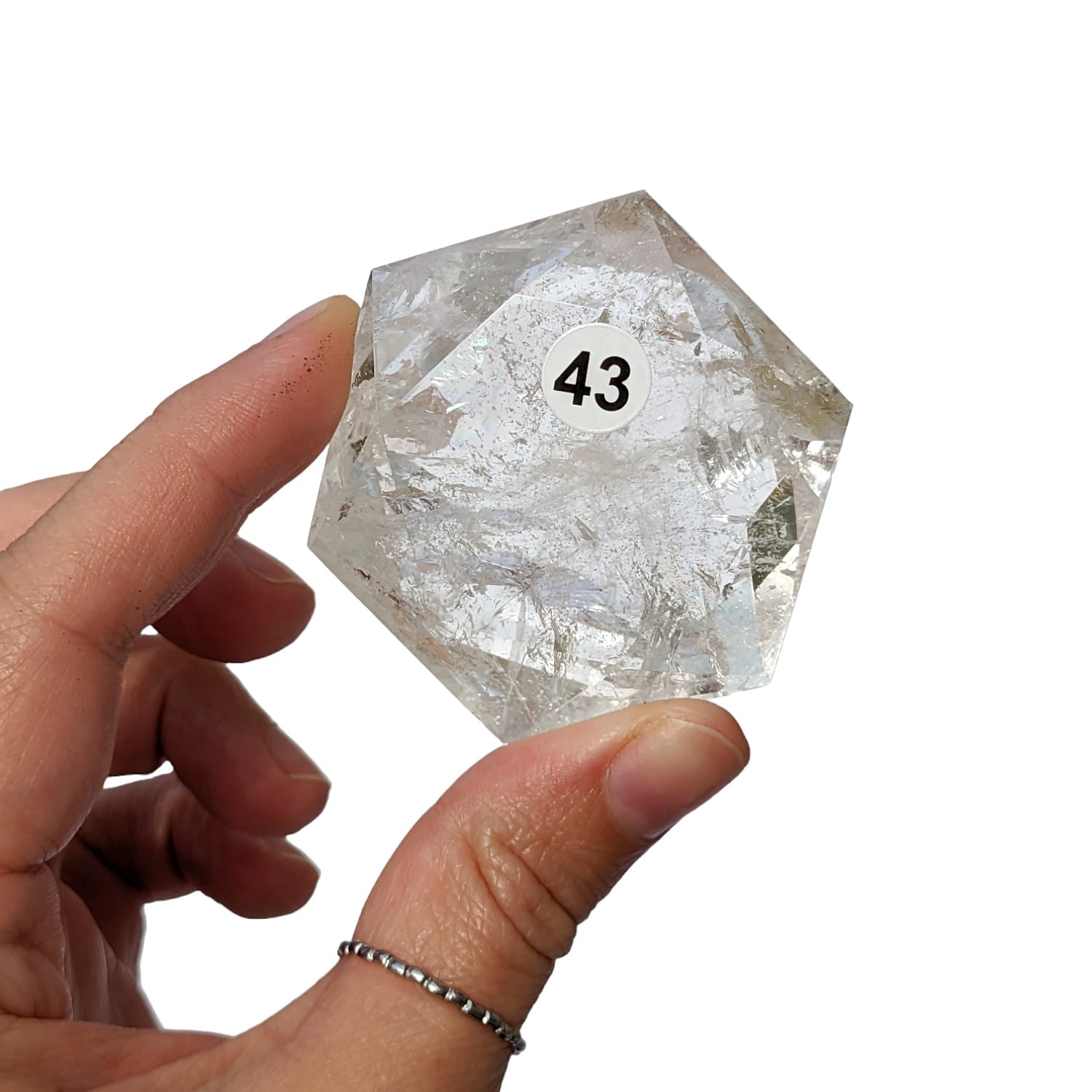 Cristal de roche hexagonal