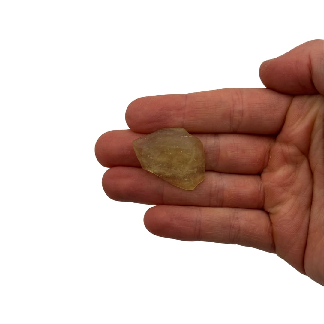 Verre Libyque 9g - Tektite d'Or du Sahara (Pièce Unique)