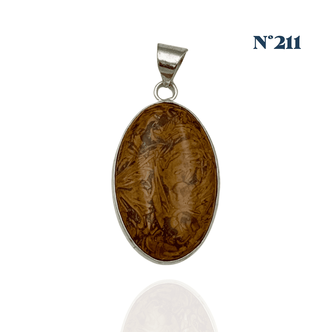 Pendentif Jaspe Calligraphe – Créativité et Ancrage
