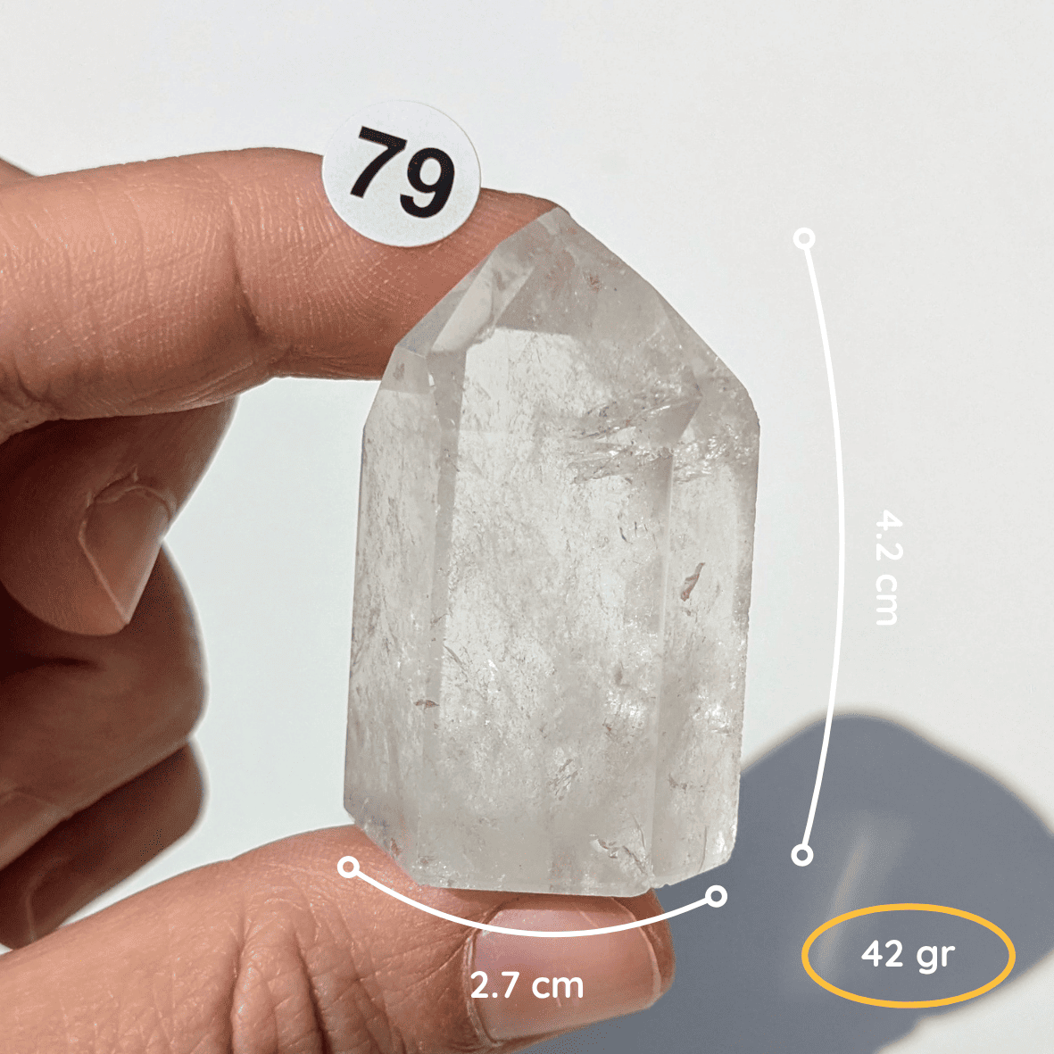 Pointe en Cristal de Roche – Clarté & Amplification énergétique