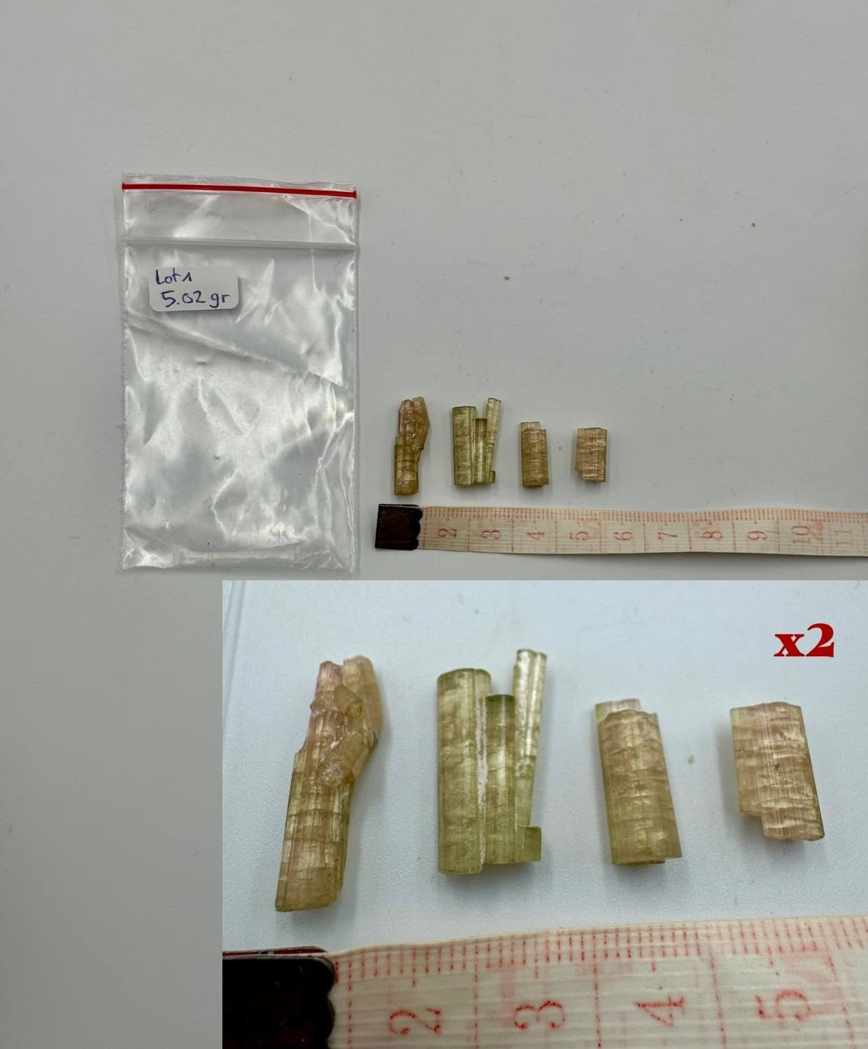 Tourmaline elbaïte de Chhappu par lot de 5gr