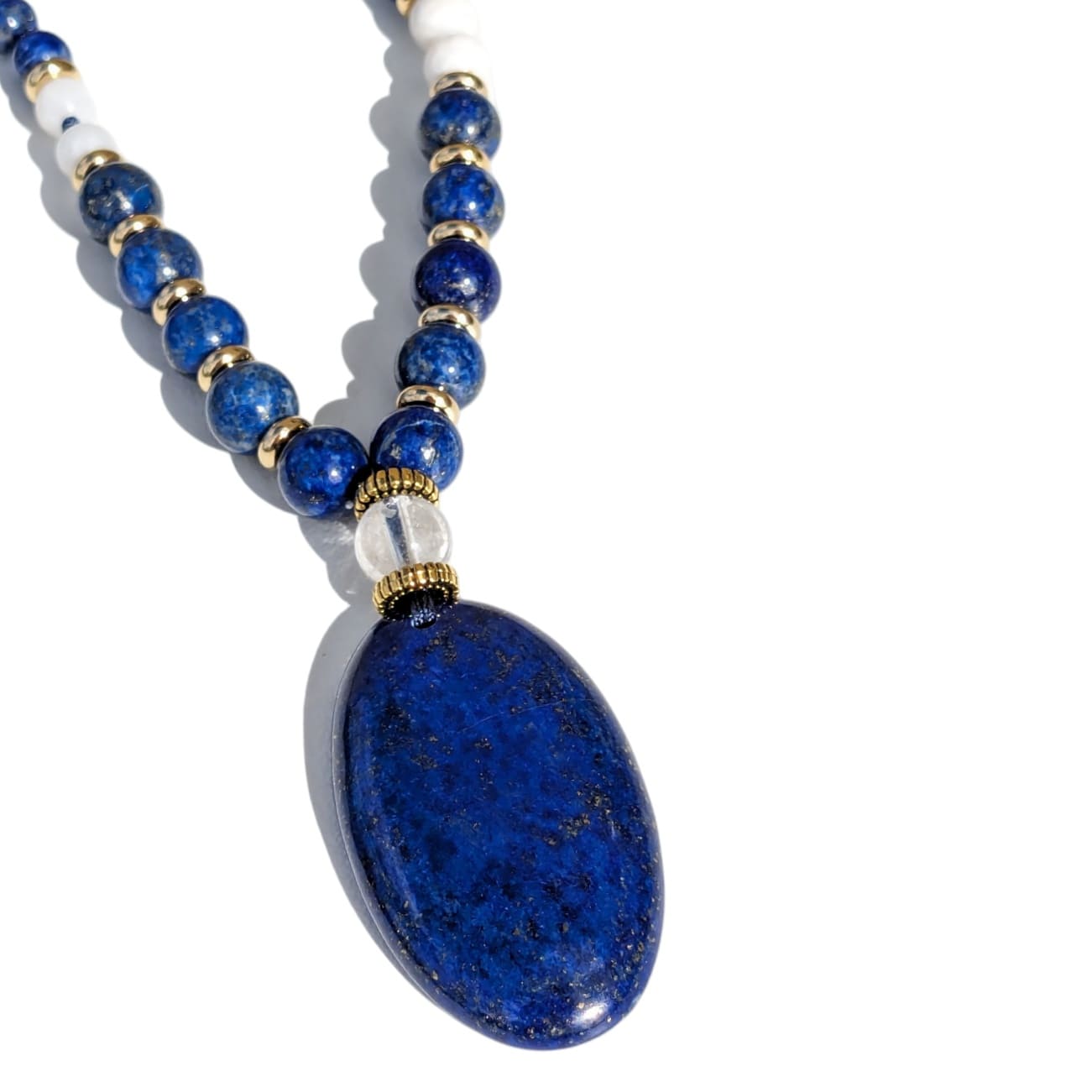 mala traditionnel lapis lazuli et pierre de lune