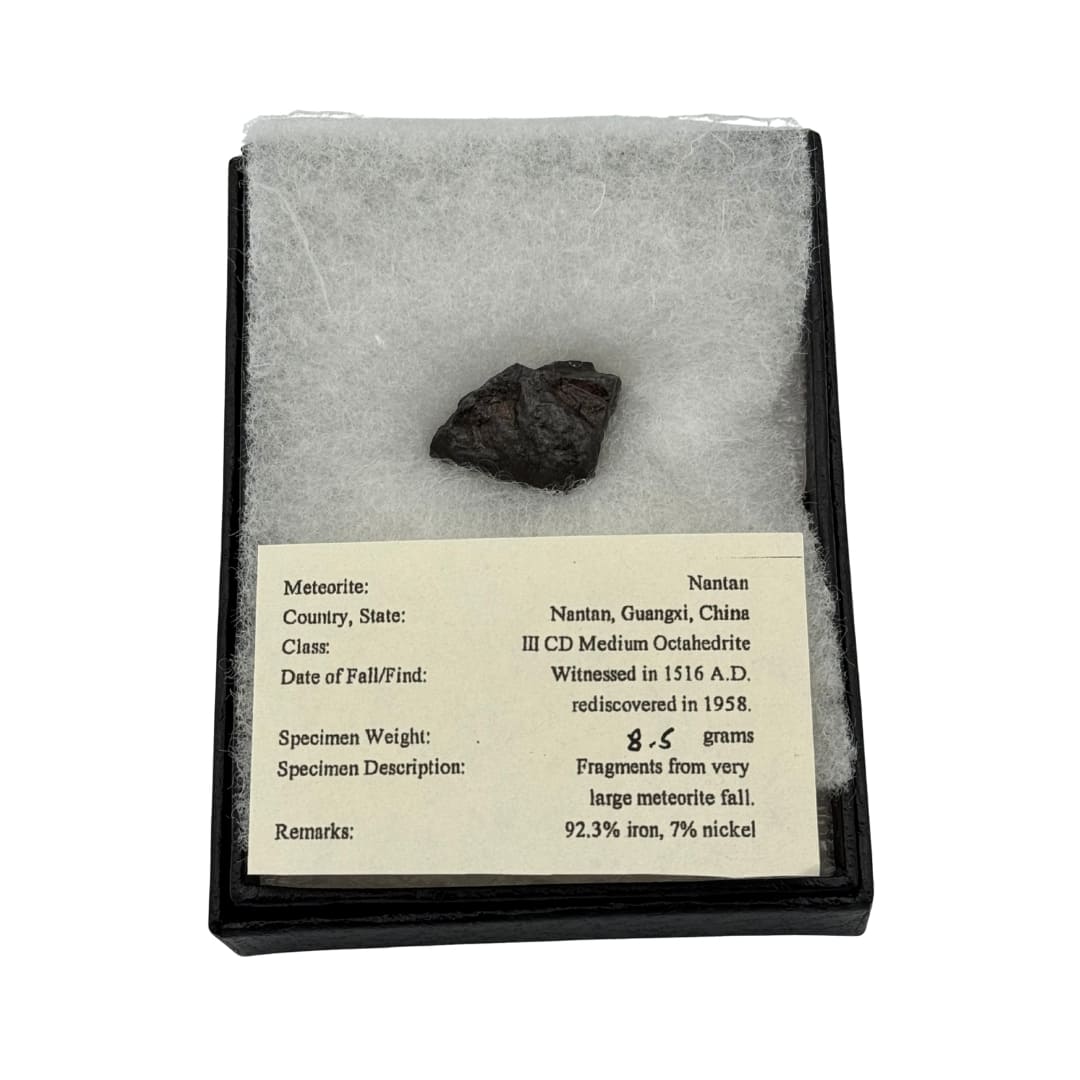 Météorite de Fer Nantan 8.5g - Chute Historique (Chine 1516)