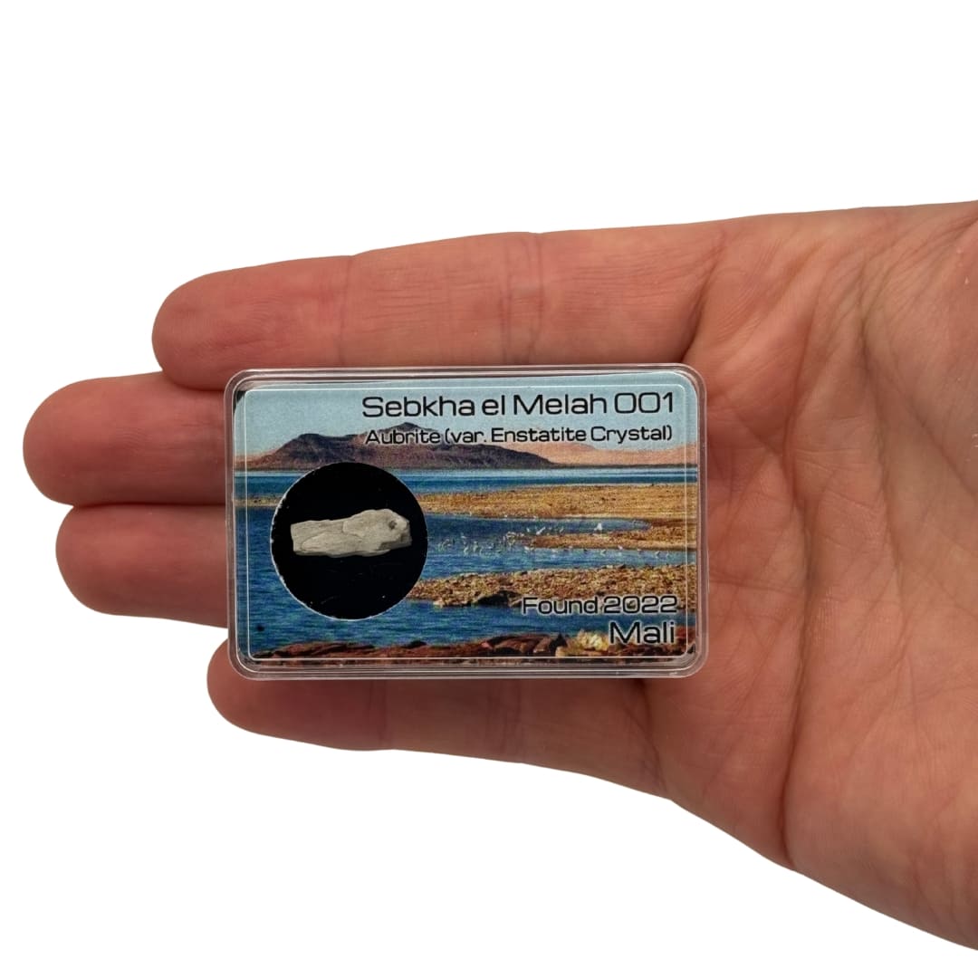 Météorite Sebkha el Melah 001 - Cristal d'Aubrite (Mali 2022)
