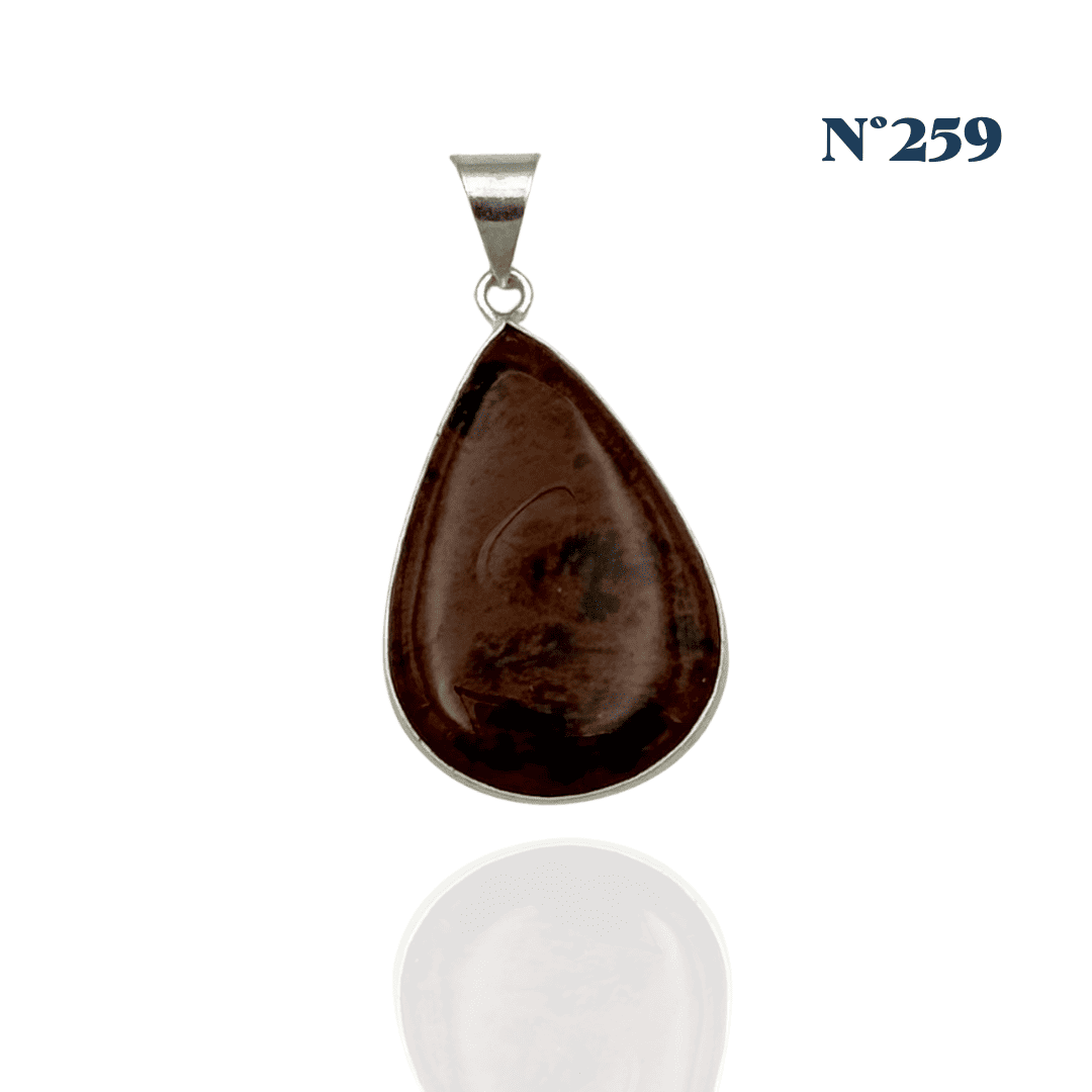 Pendentif Obsidienne Acajou – Ancrage et Protection
