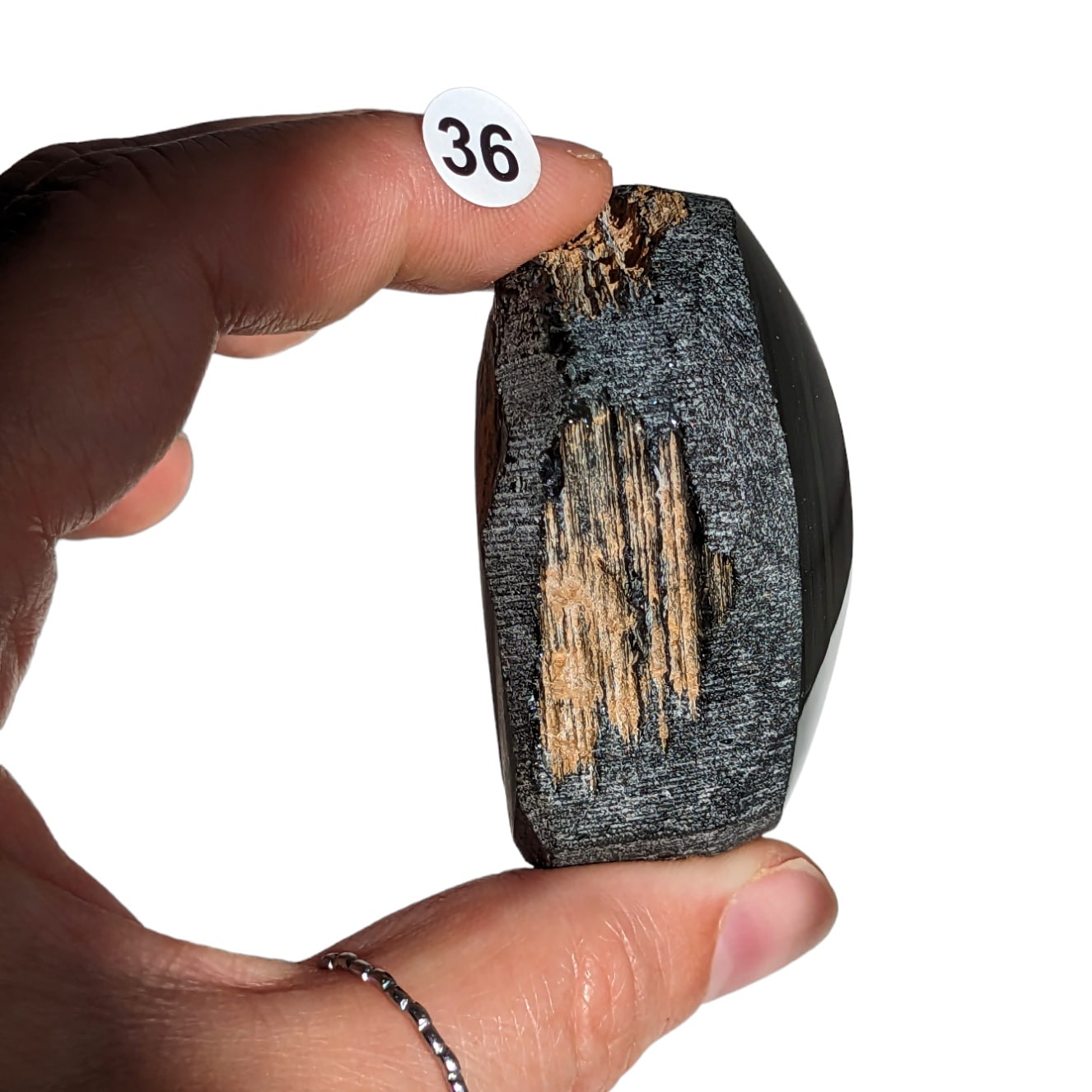 obsidienne oeil celeste semi brute