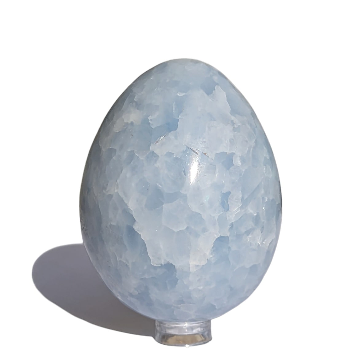 oeuf calcite bleue naturelle