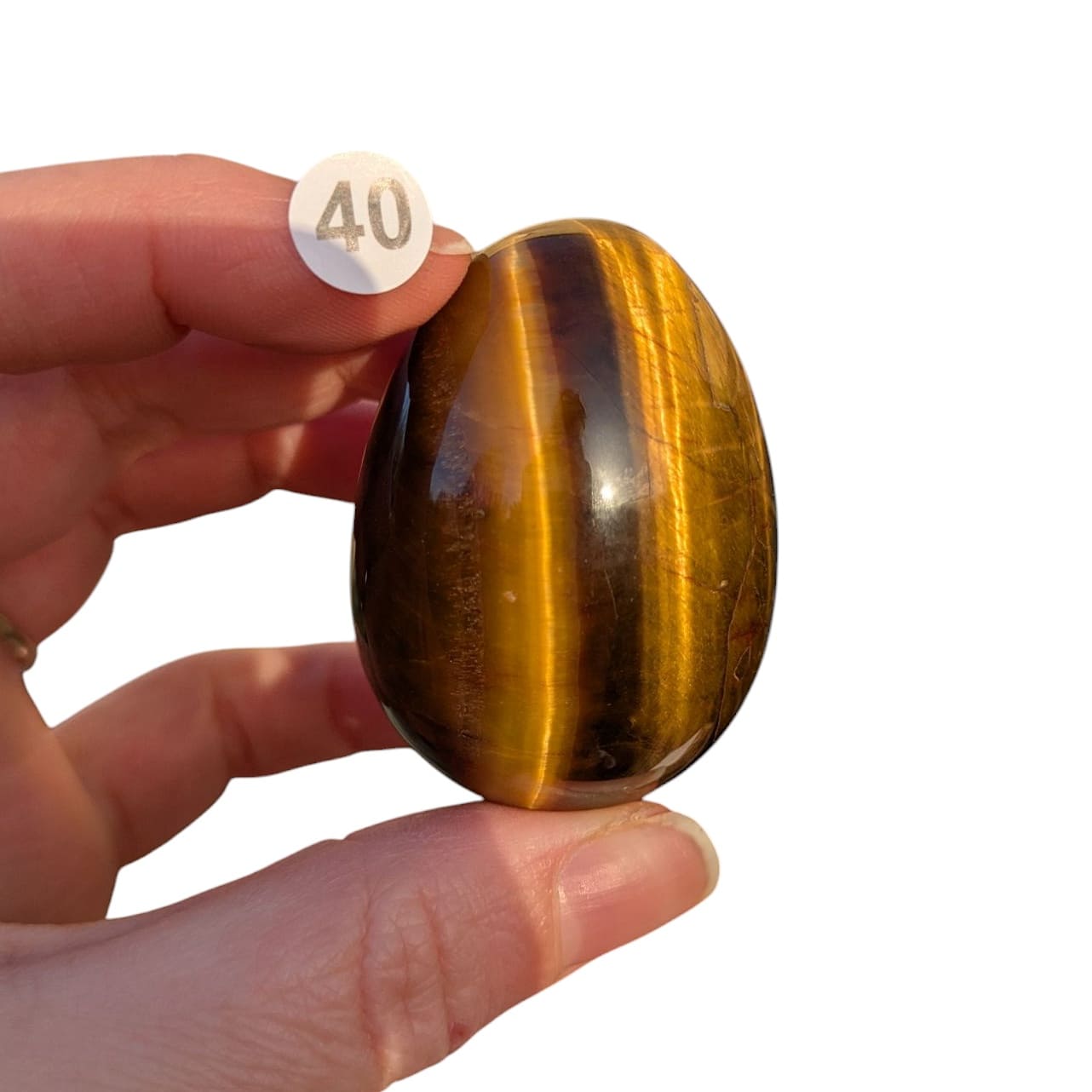 oeuf en pierre oeil de tigre