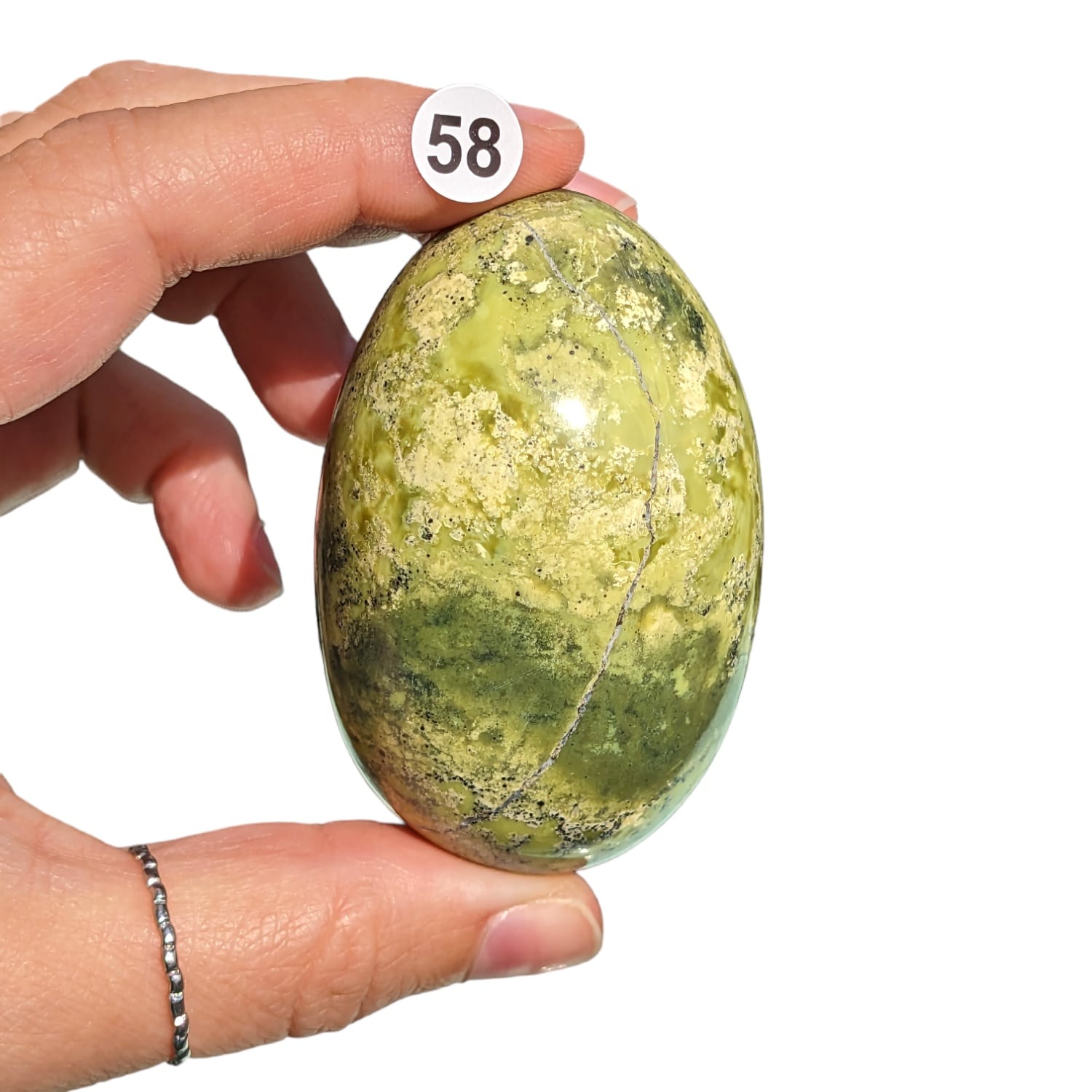 oeuf pierre serpentine naturelle