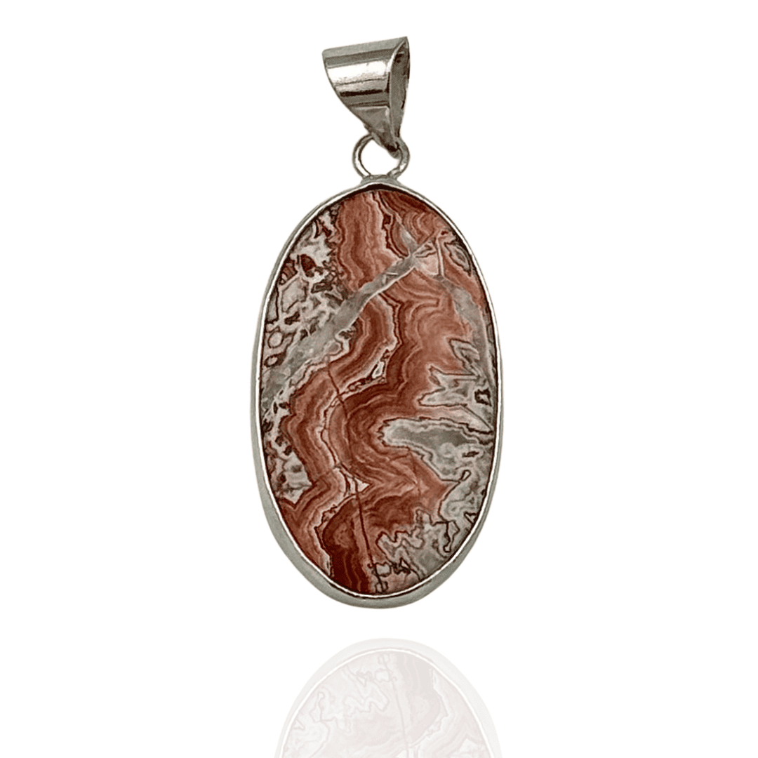 Pendentif Agate du Mexique – Joie et Stabilité Émotionnelle