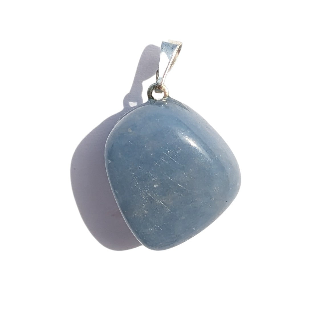 pendentif pierre angélite naturelle