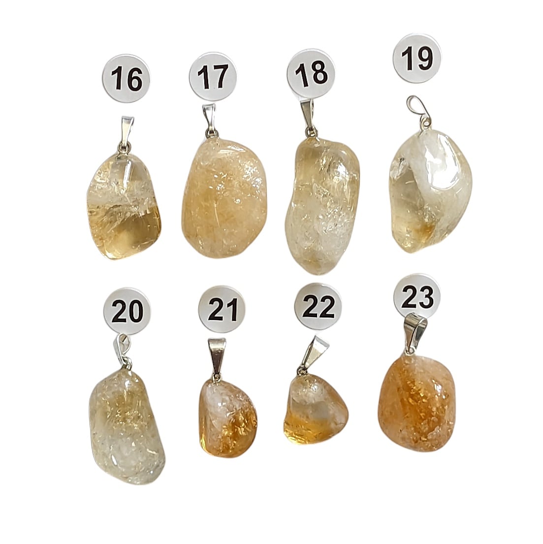 Pendentif en Citrine Roulée – Énergie et Abondance