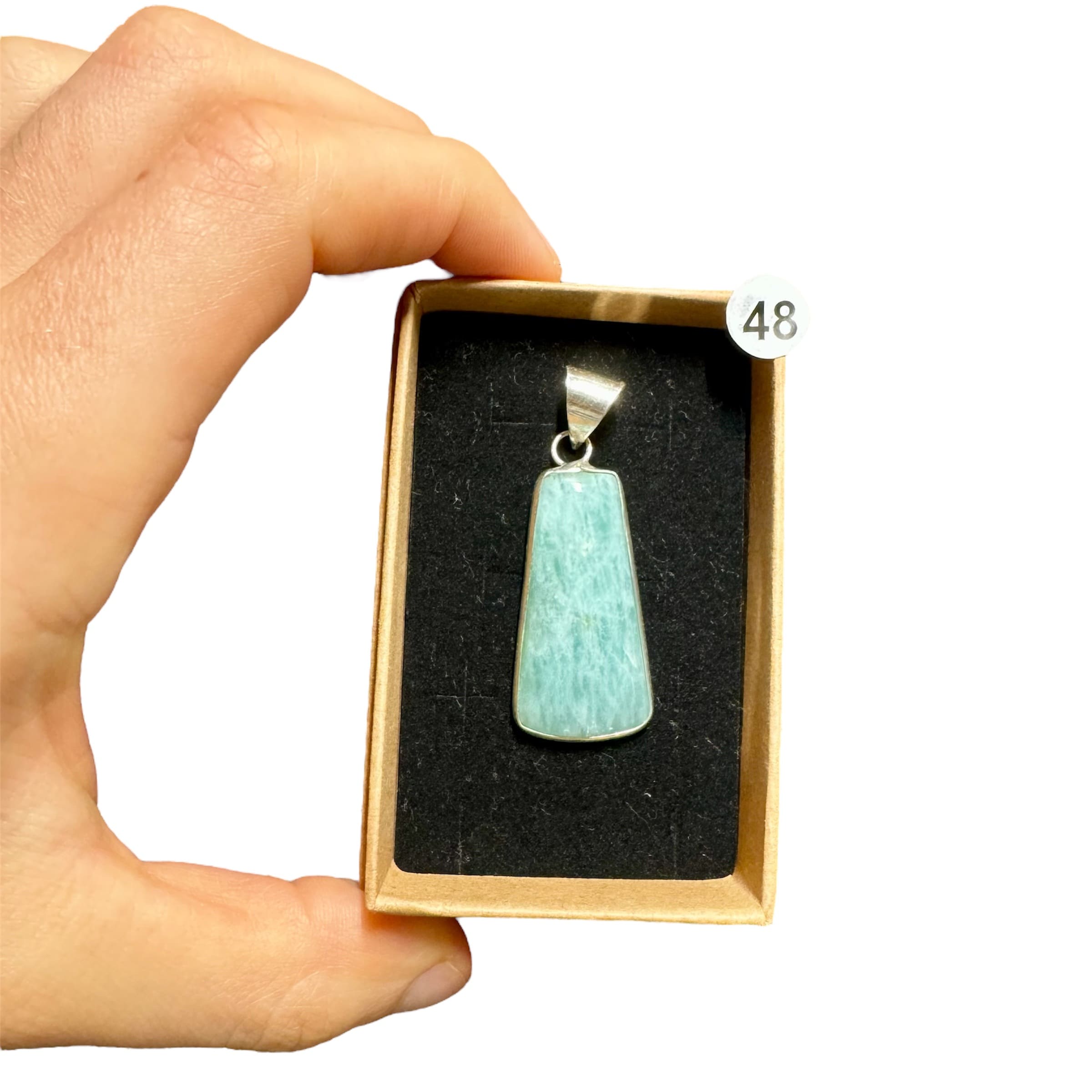 Pendentif en Amazonite – Apaisement et Expression Libre