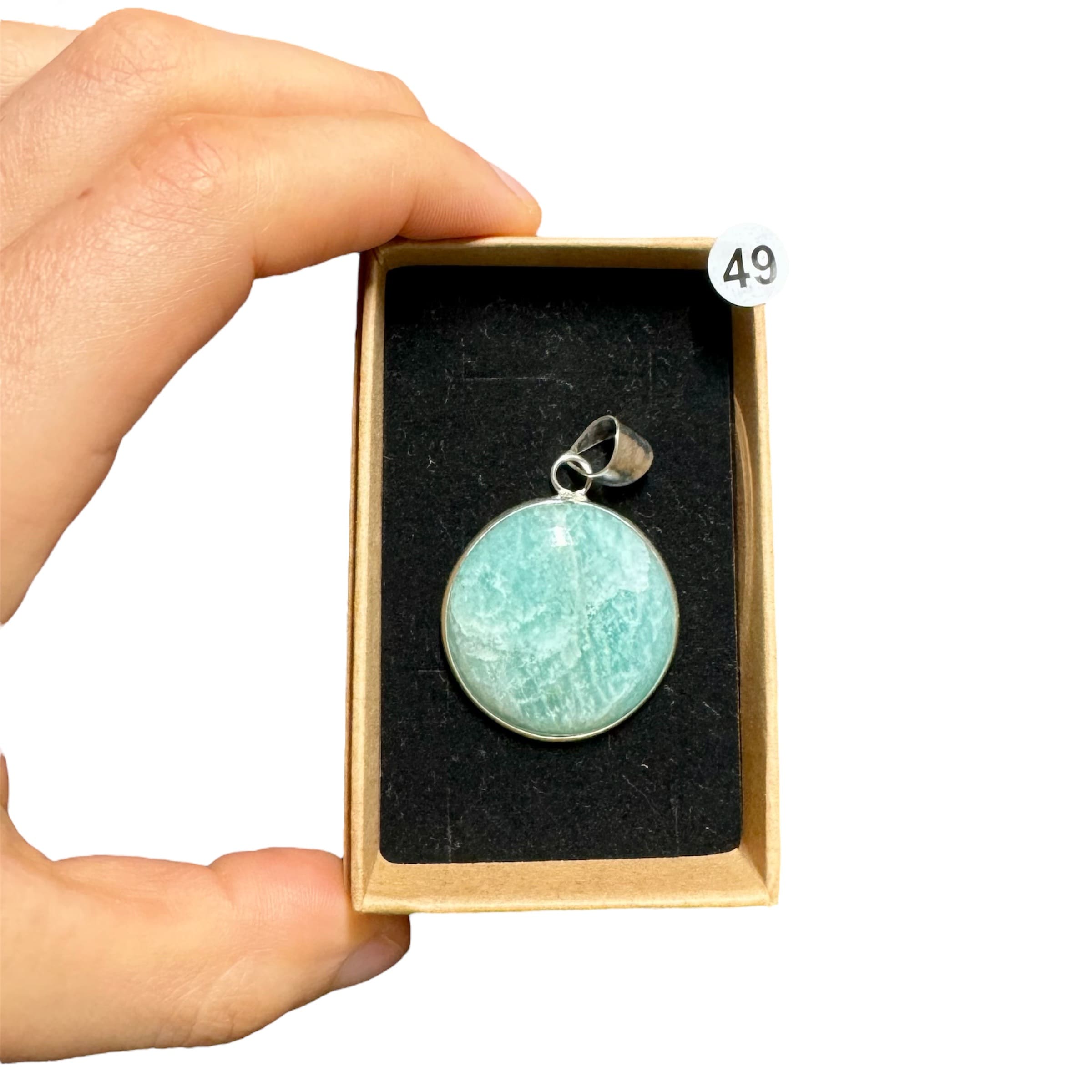 Pendentif en Amazonite – Apaisement et Expression Libre