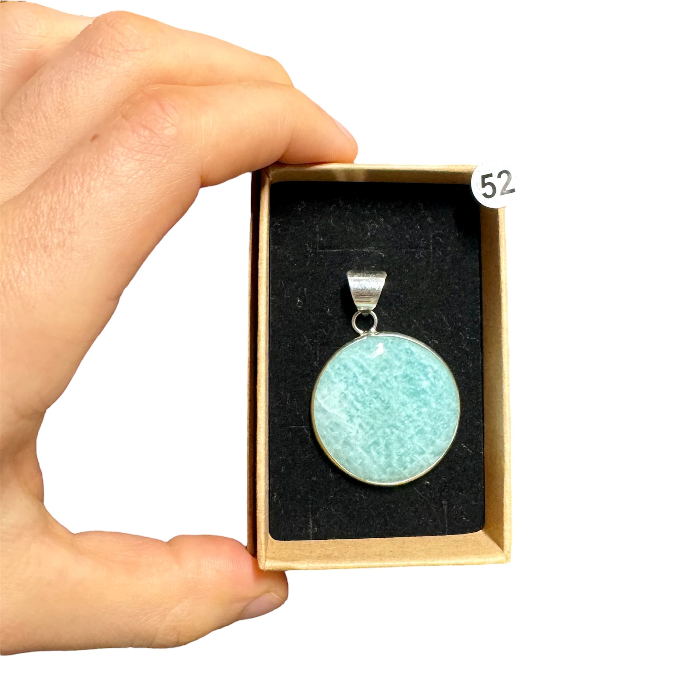 Pendentif en Amazonite – Apaisement et Expression Libre