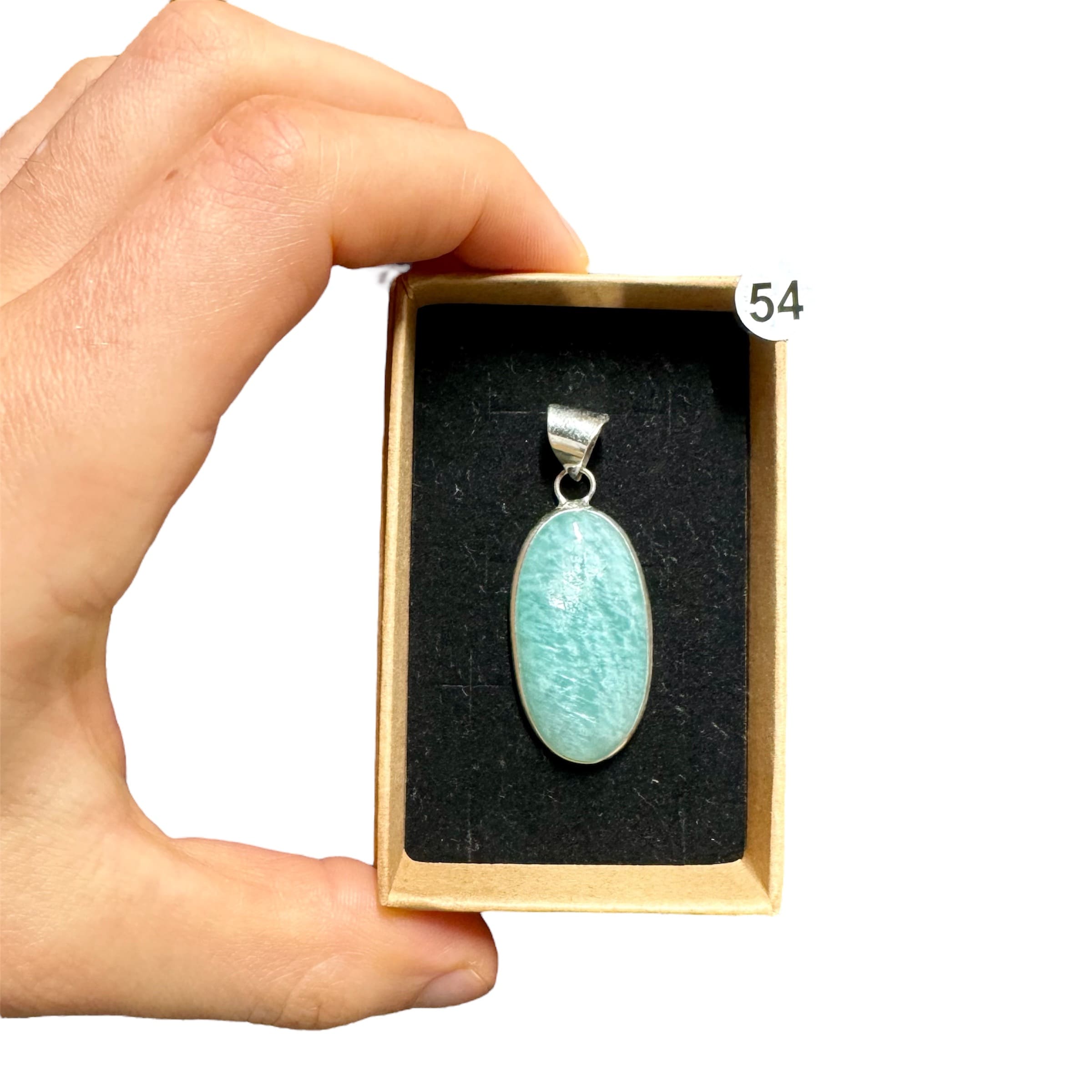 Pendentif en Amazonite – Apaisement et Expression Libre