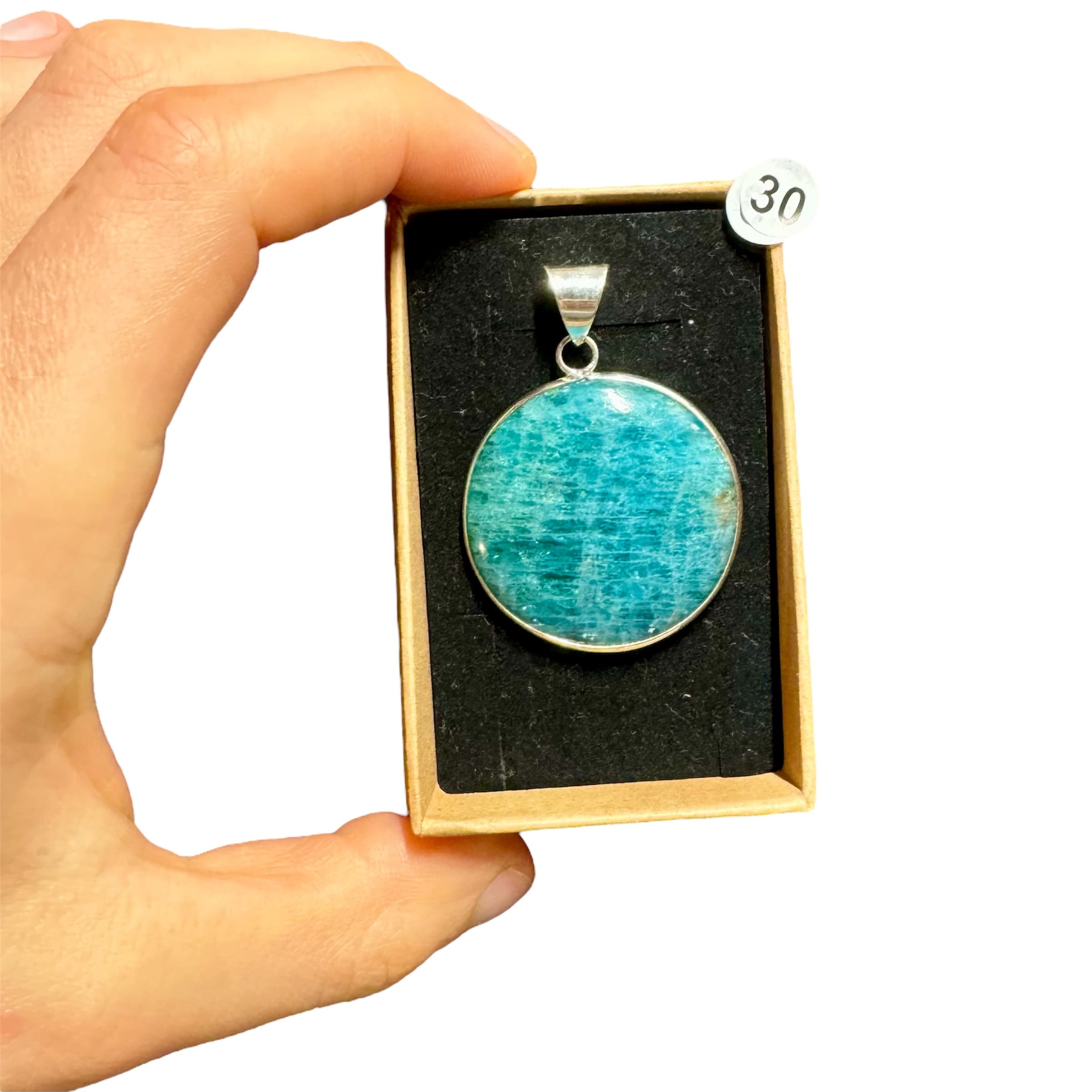 Pendentif en Apatite Bleue – Communication et Clarté d’Esprit