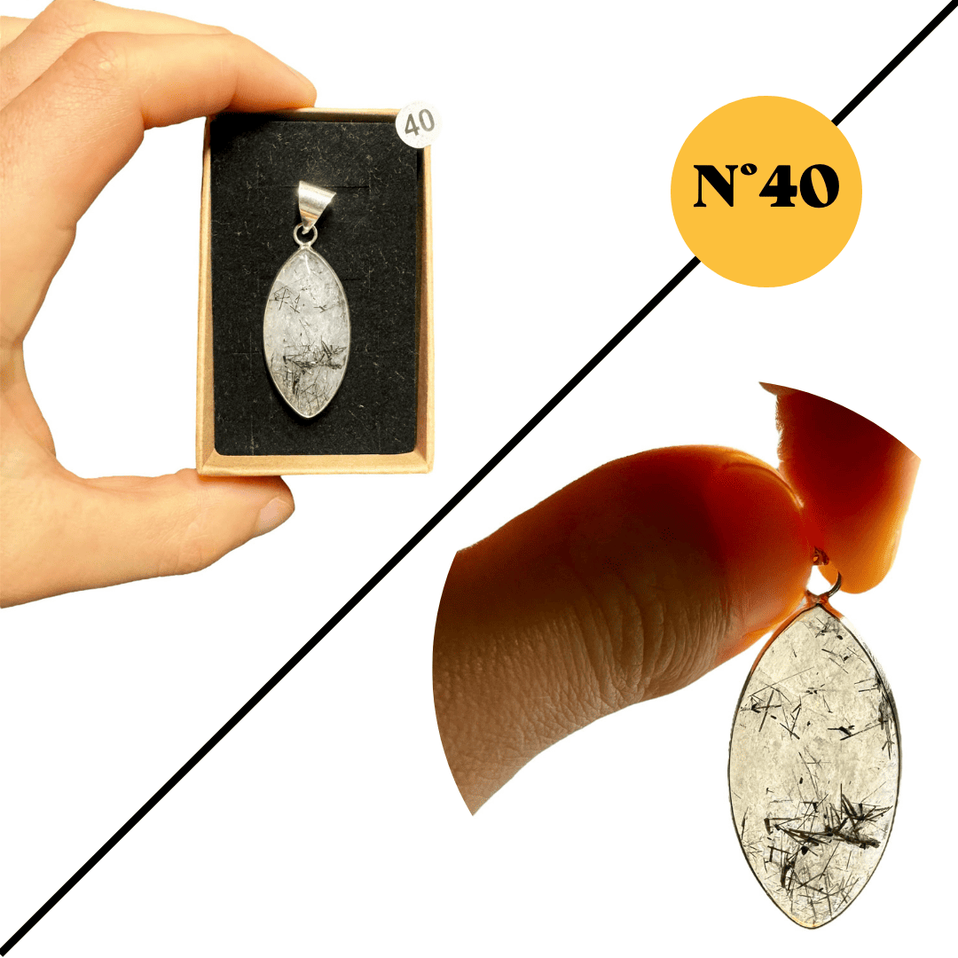 Pendentif en Quartz Tourmaline – Protection et Équilibre Énergétique