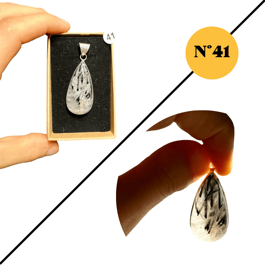 Pendentif en Quartz Tourmaline – Protection et Équilibre Énergétique