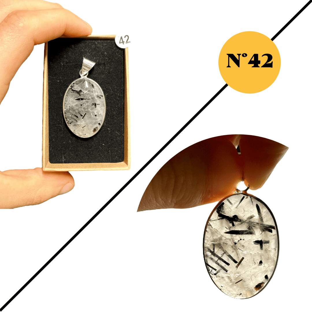 Pendentif en Quartz Tourmaline – Protection et Équilibre Énergétique