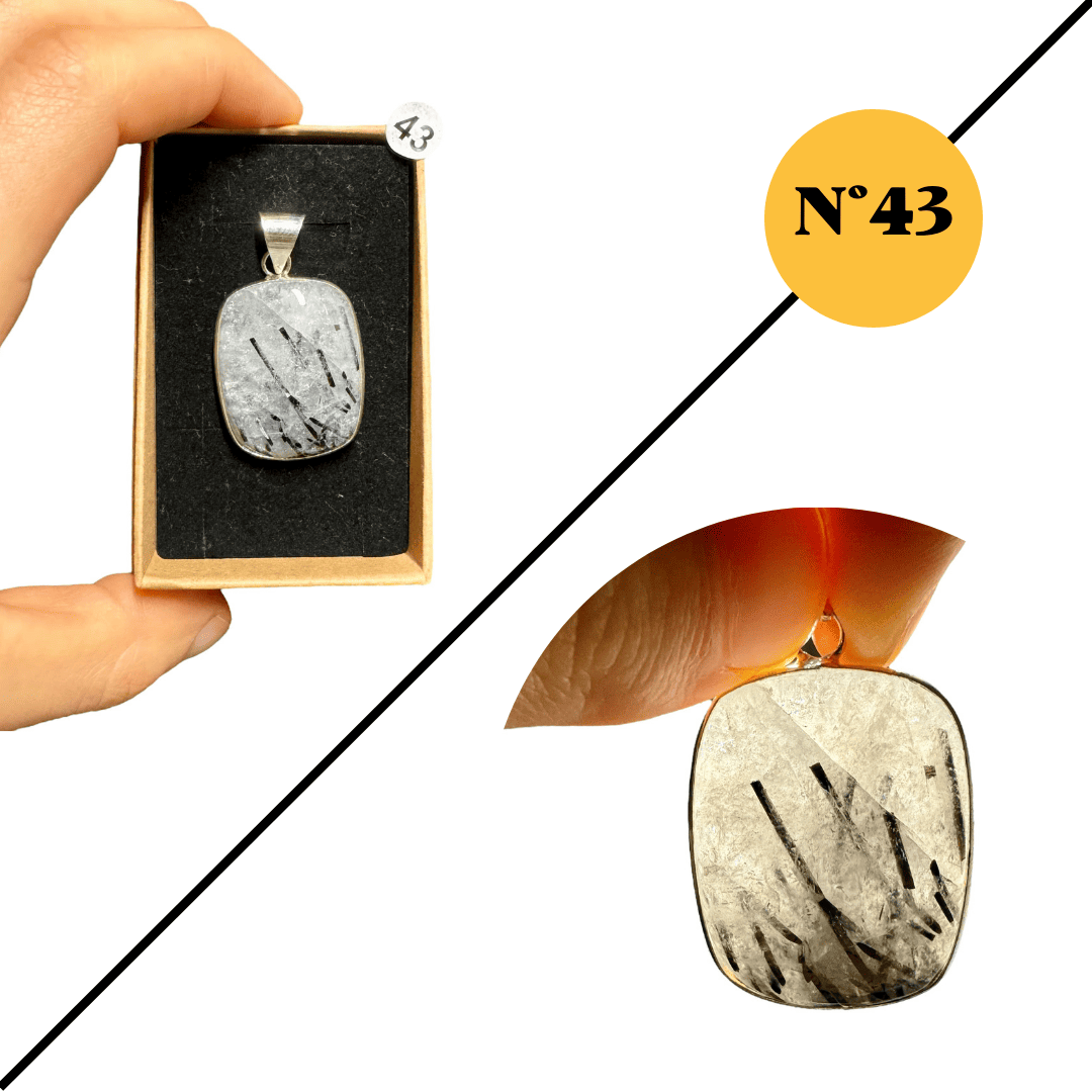 Pendentif en Quartz Tourmaline – Protection et Équilibre Énergétique
