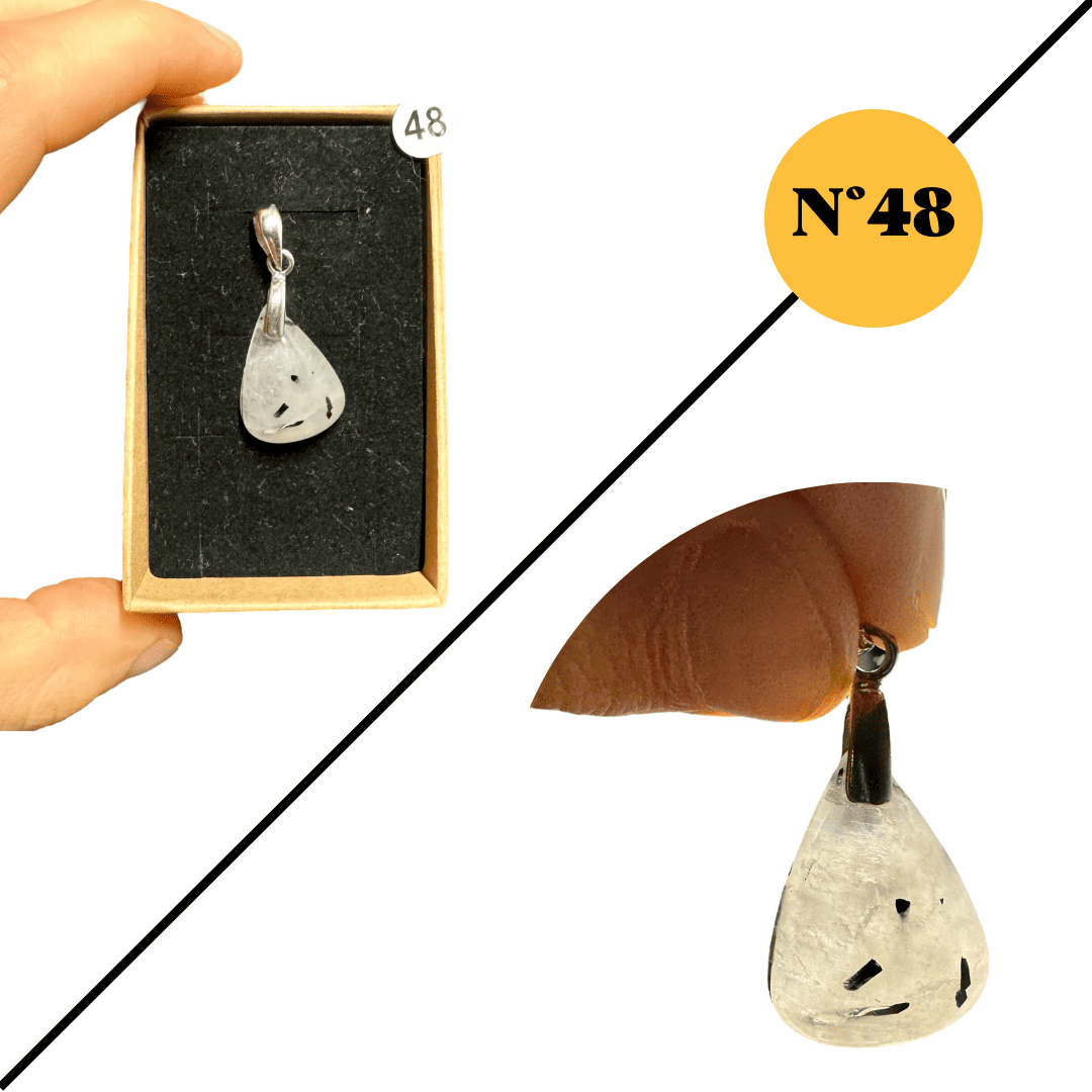 Pendentif en Quartz Tourmaline – Protection et Équilibre Énergétique