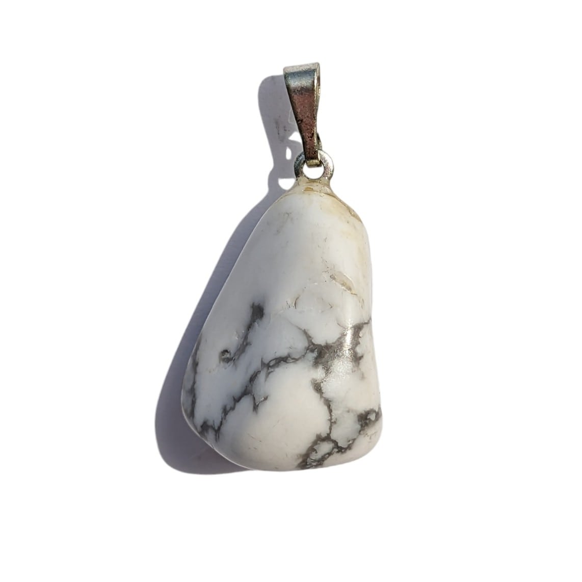 pendentif pierre howlite naturelle