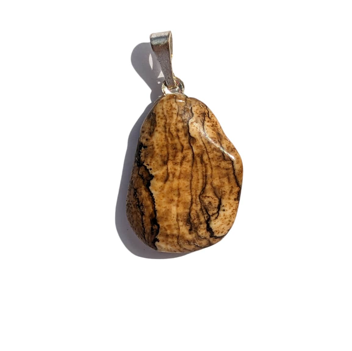 pendentif pierre jaspe paysage