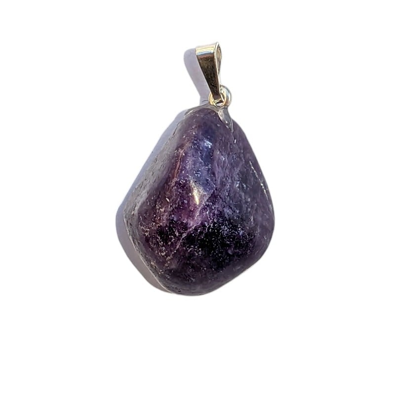Pendentif en Lépidolite Roulée – Apaisement et Sérénité
