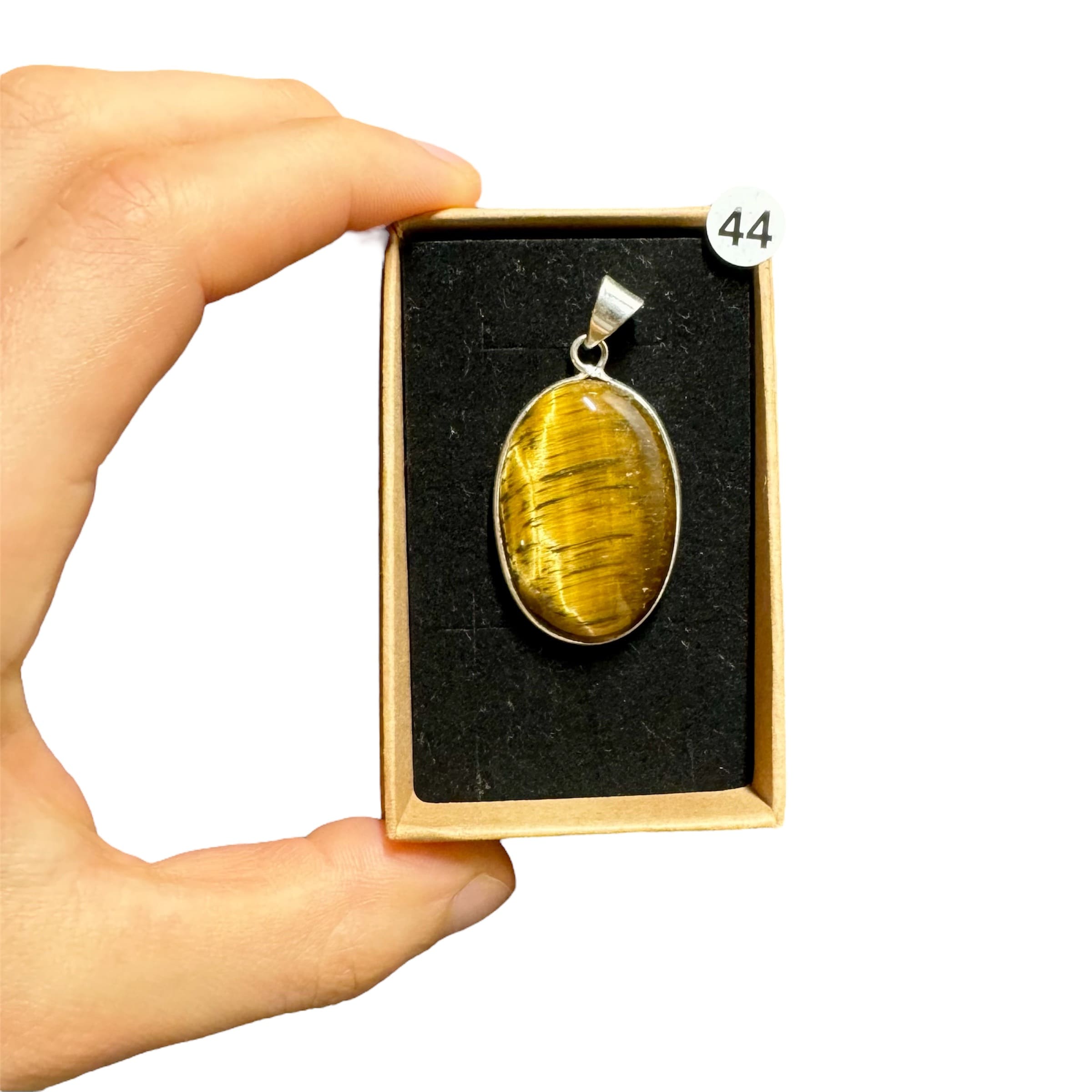 Pendentif en Œil de Tigre – Protection et Confiance en Soi