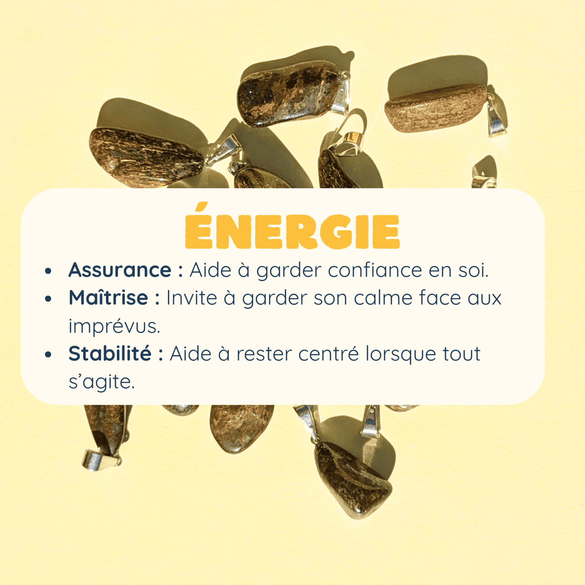 Pendentif en Bronzite – Protection et Ancrage
