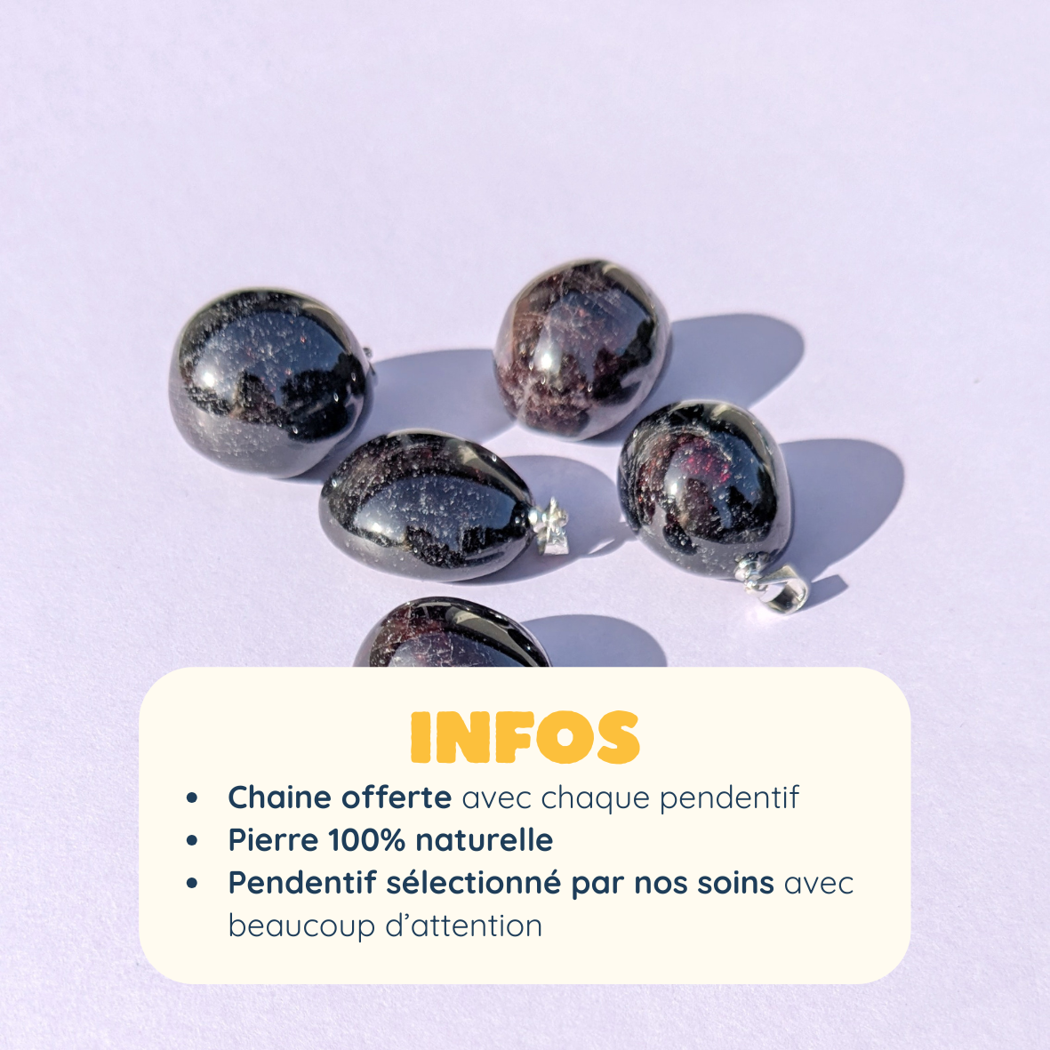 Pendentif en Grenat Roulée – Passion et Vitalité