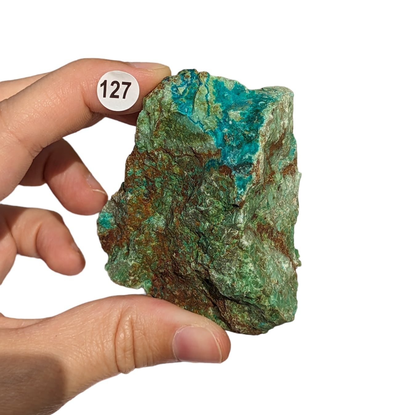pierre brute chrysocolle numéro 127