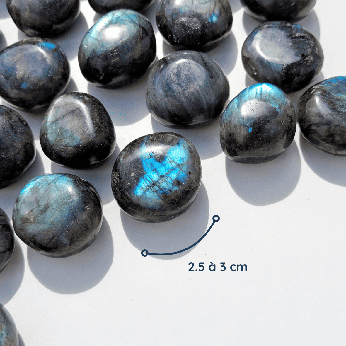 Pierre Roulée Labradorite – Protection et Intuition