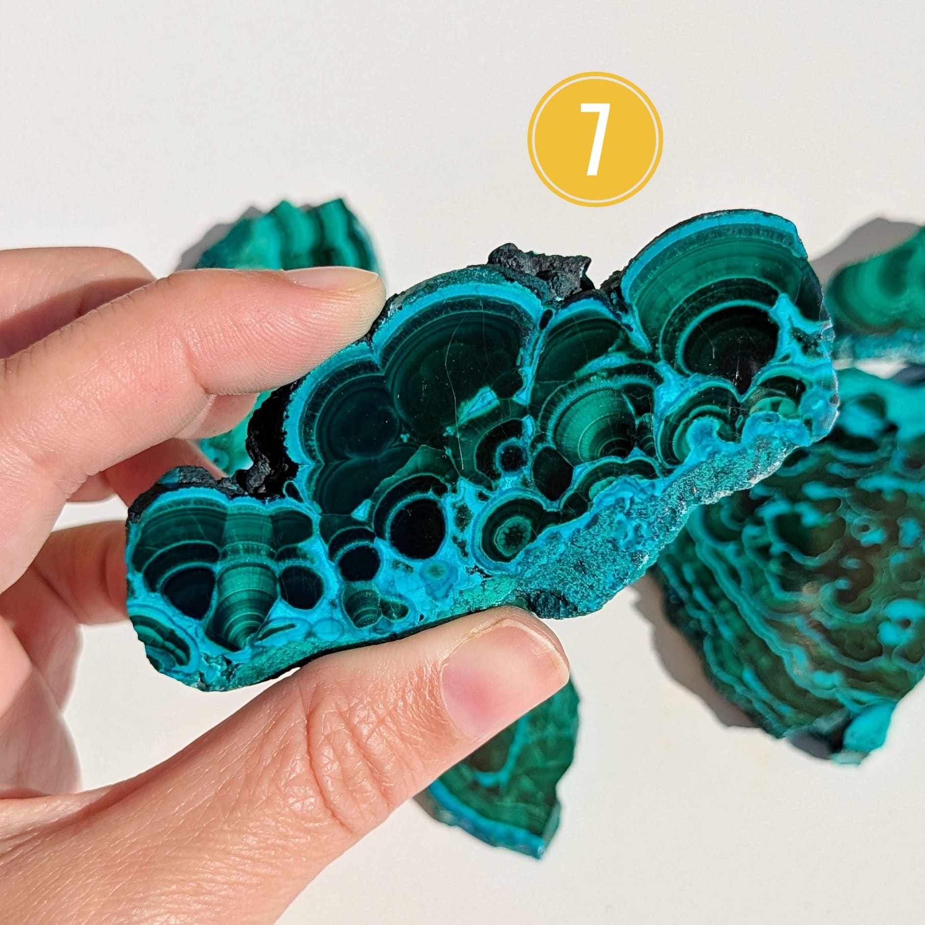 chrysocolle malachite semi brute