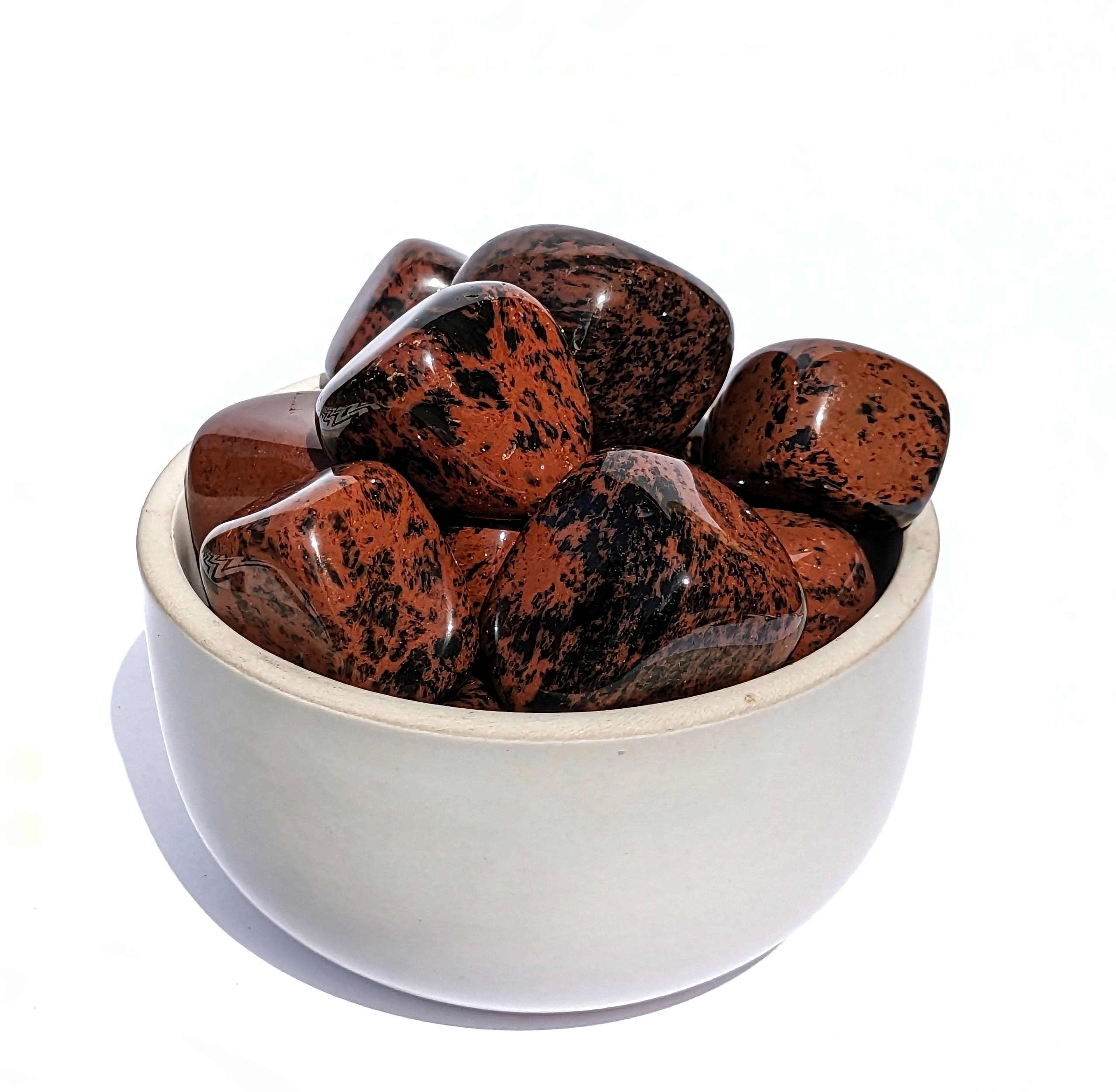 pierre obsidienne acajou