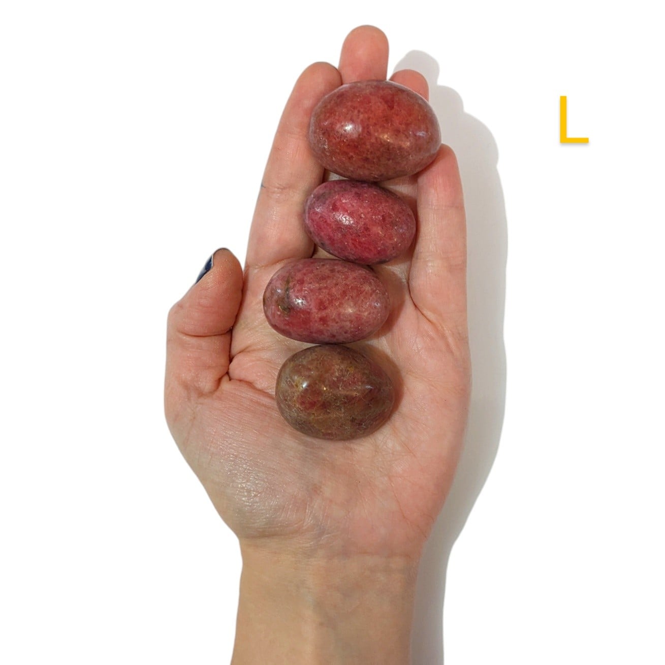 Pierre Roulée Rhodonite – Guérison Émotionnelle et Confiance en Soi