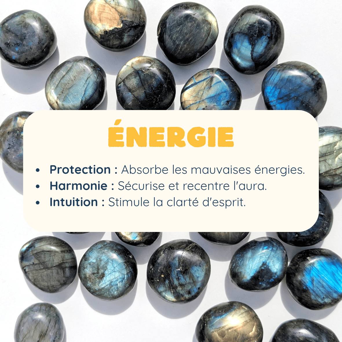 Pierre Roulée Labradorite – Protection et Intuition