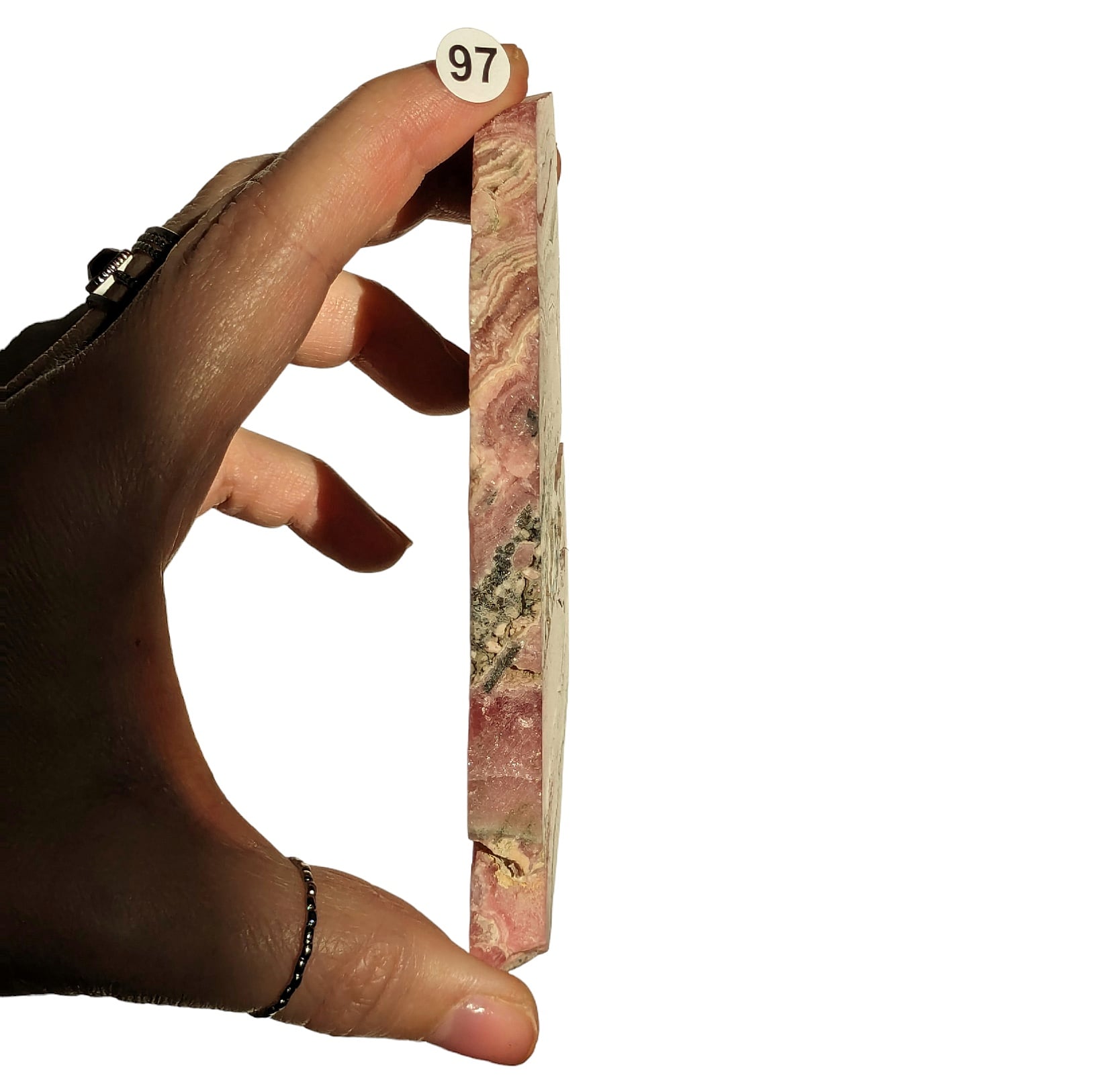 pierre rhodochrosite en plaque