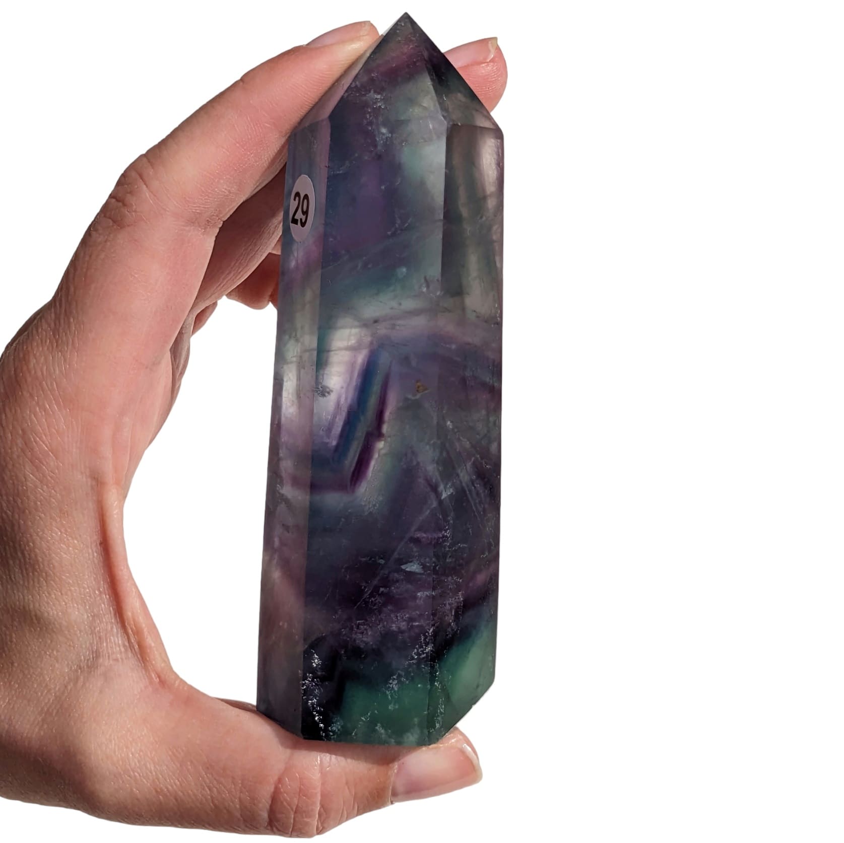 fluorite foncée en pointe